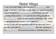 English Worksheet: Vocabulary - Global Village in Dubai
