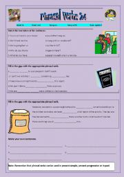 English Worksheet: Phrasal verbs 24