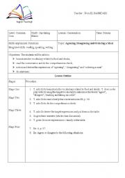 English Worksheet: Agreeing, Disagreeing and Ordering a Meal