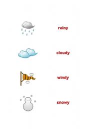 English worksheet: Weather