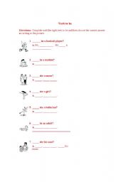 English Worksheet: Verb to be