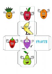 English Worksheet: fruits