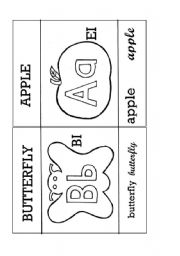 English Worksheet: ALPHABET FLASHCARDS