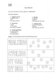 English Worksheet: Maths Test