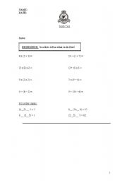 English worksheet: Maths for everyone!