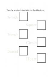 English worksheet: shapes