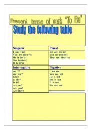 English worksheet: Verb  