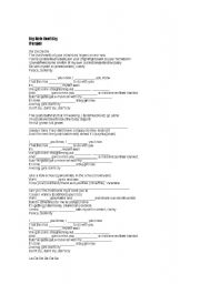 English Worksheet: Big Girl Dont Cry