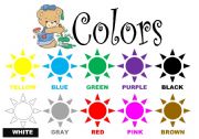 English Worksheet: colors