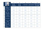 English Worksheet: TENSES - Present Simple and Past Simple