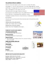 English Worksheet: United States of America
