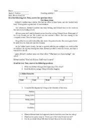 English Worksheet: Character Traits, Plot, and Drawing Conclusions