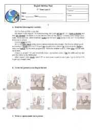 English Worksheet: English Written test