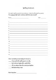 English Worksheet: Sentences worksheet