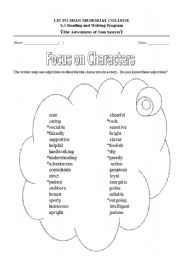 English Worksheet: Adjectives about personality