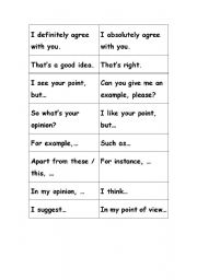 English worksheet: Discussion