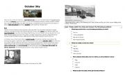 English Worksheet: October sky