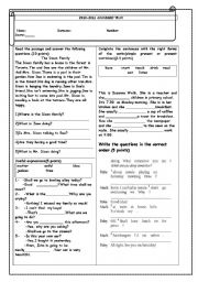 English Worksheet: quiz