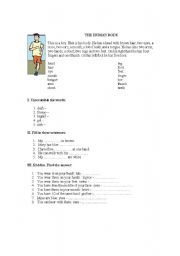 English worksheet: The Human Body