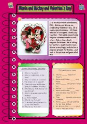 Minnie and Mickey and Valentines Day