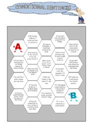 English Worksheet: Conditional Sentences: Board Game