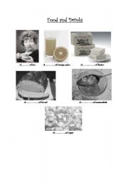 English Worksheet: Food and Drinks