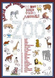 English Worksheet: ZOO(editable+key)