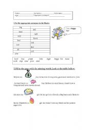 English worksheet: Antonyms worksheet