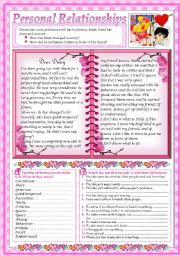 English Worksheet: Dear Diary... (2 pages+key)