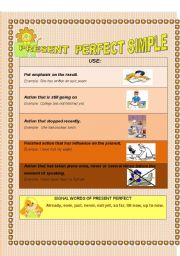 English worksheet: Presen Perfect Simple