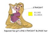 English Worksheet: describing hair