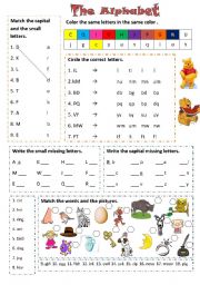 English Worksheet: alphabet