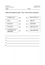 English Worksheet: Pronouns