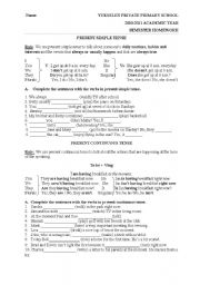 English Worksheet: 6th grades revision of 1st semester Part 1 (upon English in mind and SBS curriculum)