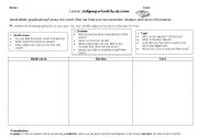 English Worksheet: Judging a book by its cover