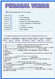 English Worksheet: Phrasal Verbs2