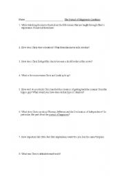 English Worksheet: Pursuit of Happiness Movie Questions