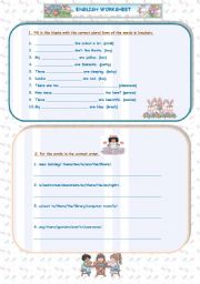 English worksheet:  Worksheet on Grammar