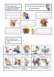 English Worksheet: relative pronouns - who, which