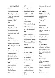 English Worksheet: ABC