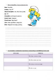 English worksheet: Introducing a third person - Idiomatic expressions