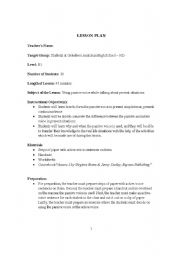 English Worksheet: lesson plan-17 Using passive voice while talking about present situations. 