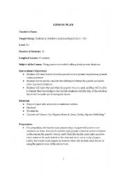 English worksheet: lesson plan-17 Using passive voice while talking about present situations. 