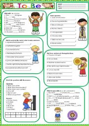 English Worksheet: TO BE - PRESENT