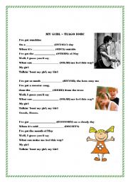 English Worksheet: My girl - Tiago Iorc