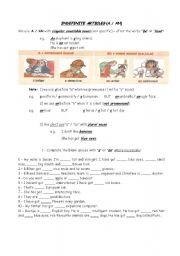 English Worksheet: A /AN