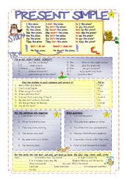 English Worksheet: Present Simple Practice