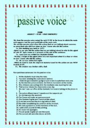 English Worksheet: the passive voice