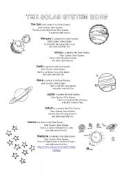 English Worksheet: Solar System and planet