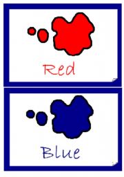 English Worksheet: Colours Flashcards